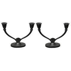 Pair of Two-Light Candlesticks by Just Andersen