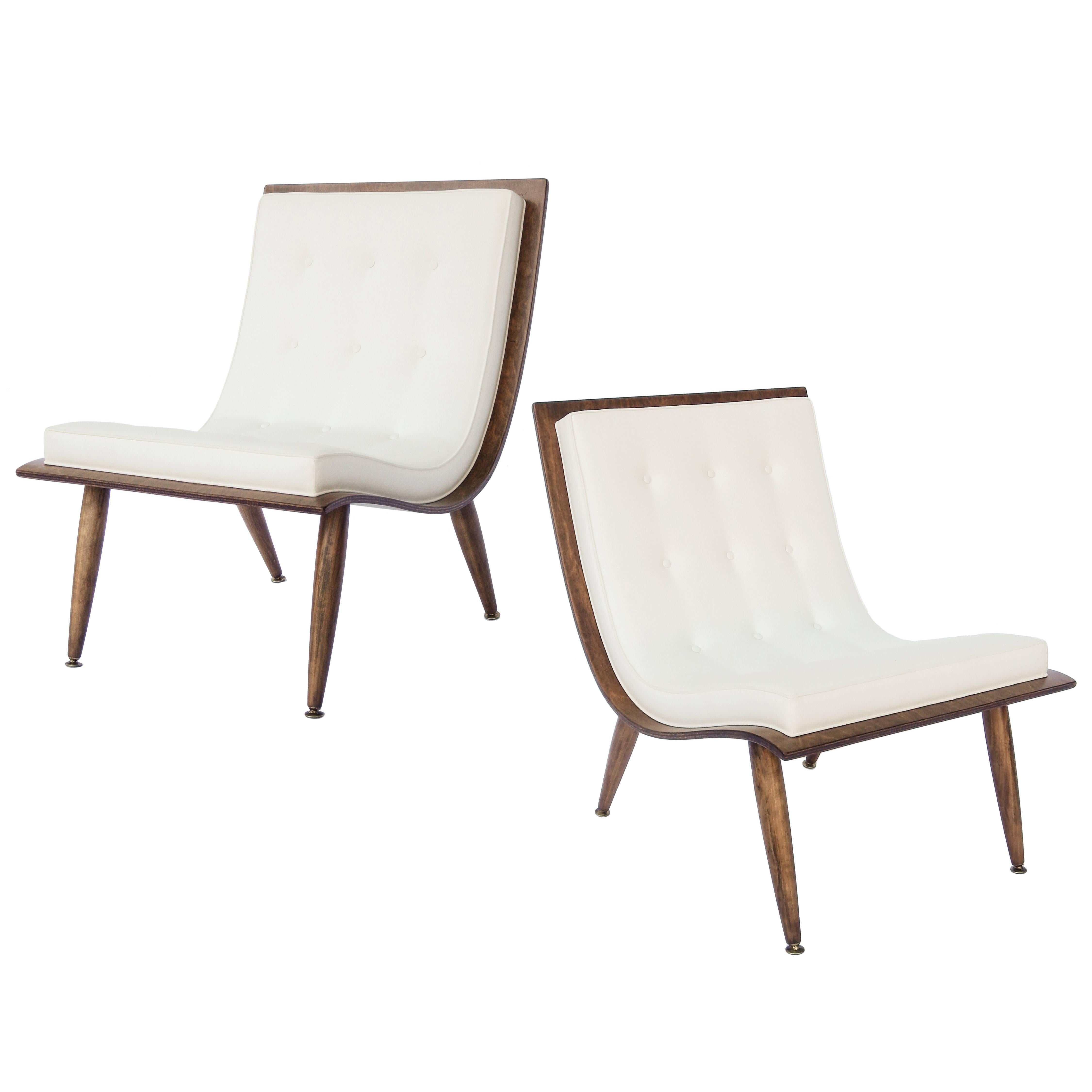 Pair of Carter Brothers Scoop Chairs For Sale
