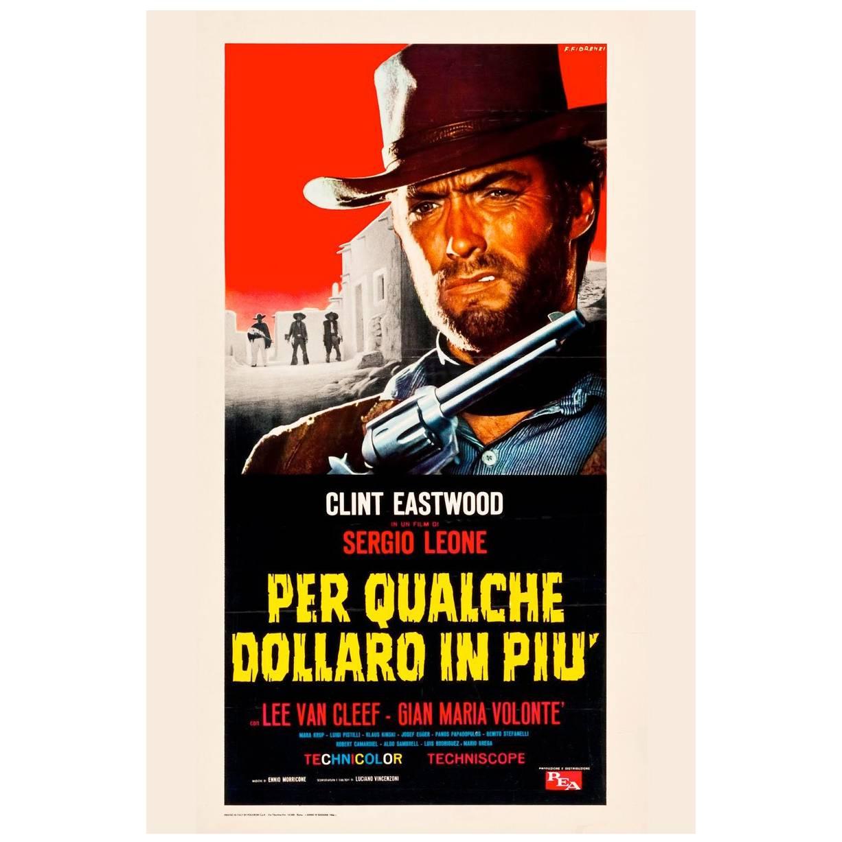 “For A Few Dollars More” Film Poster, 1966 For Sale