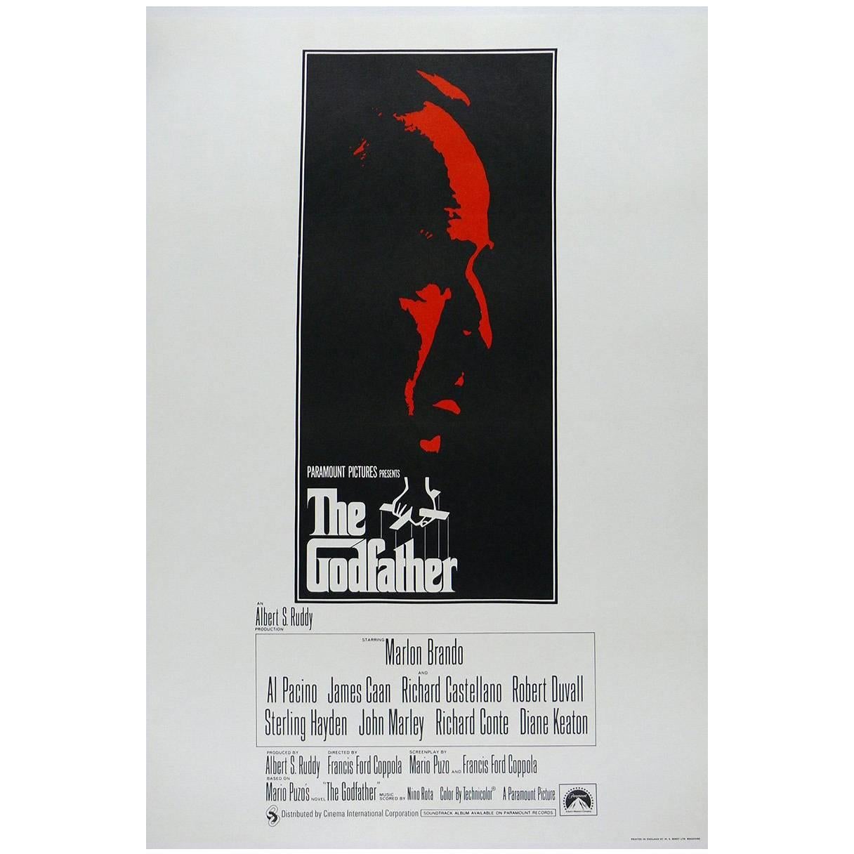 "The Godfather" Film Poster, 1972 For Sale