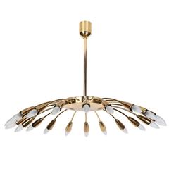 Grand Mid-Century Modernist Italian Sputnik Chandelier by Stilnovo 5