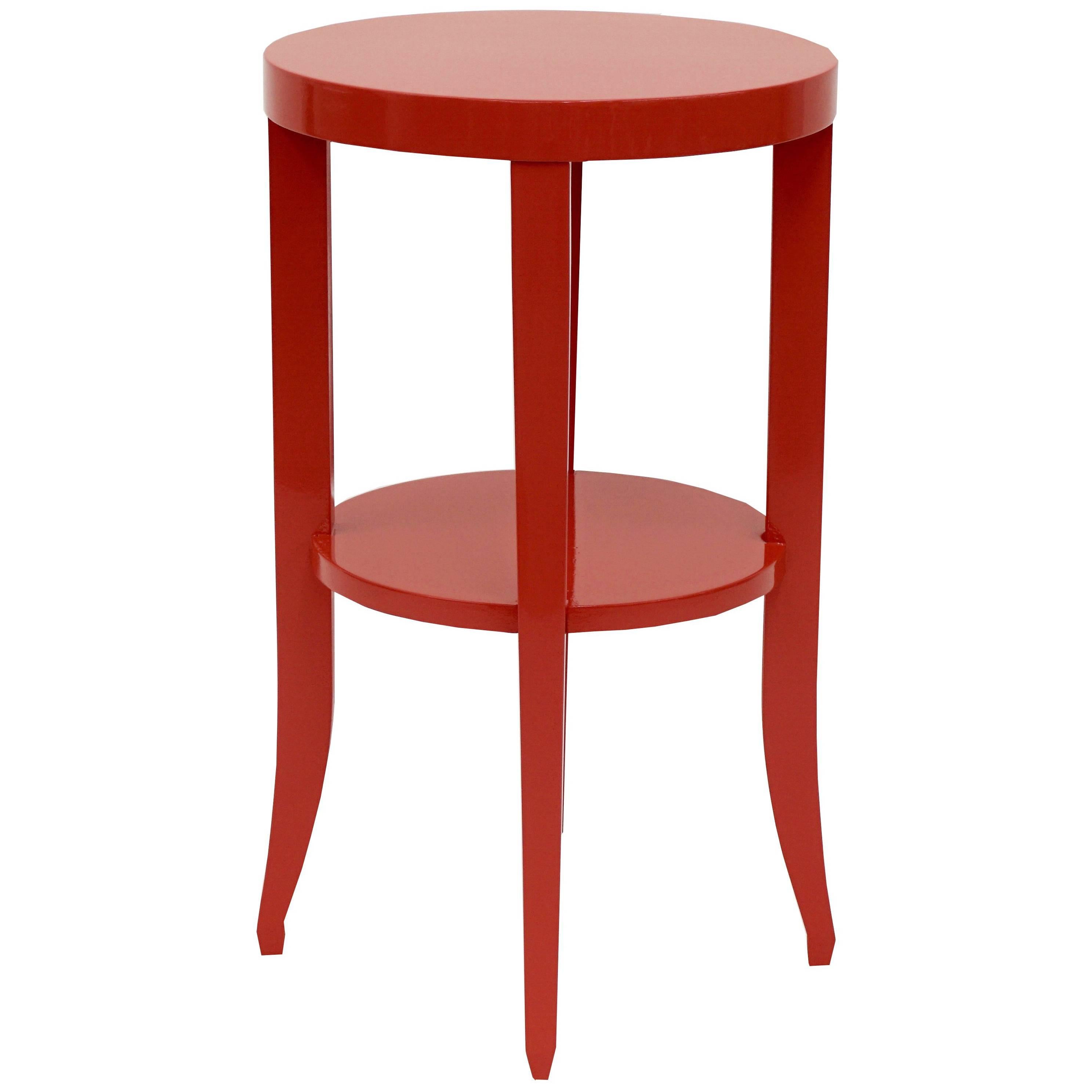 Vintage Neon Mellon Red Side Table