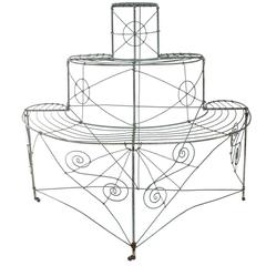 Vintage Wire Plant Stand