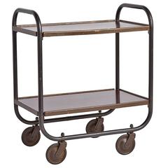 Streamline Cocktail Cart with Plywood Tubular Steel, circa 1930 6
