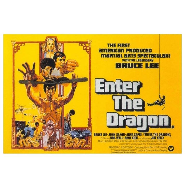 Enter the Dragon", Film Poster, 1973 For Sale at 1stDibs | enter the dragon  original movie poster, enter the dragon poster, enter the dragon movie  poster