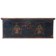 Early 20th Century Alsatian Painted Trunk