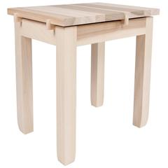 Contemporary Hardwood Tulipwood Small Bench Stool or Side Table in Stock