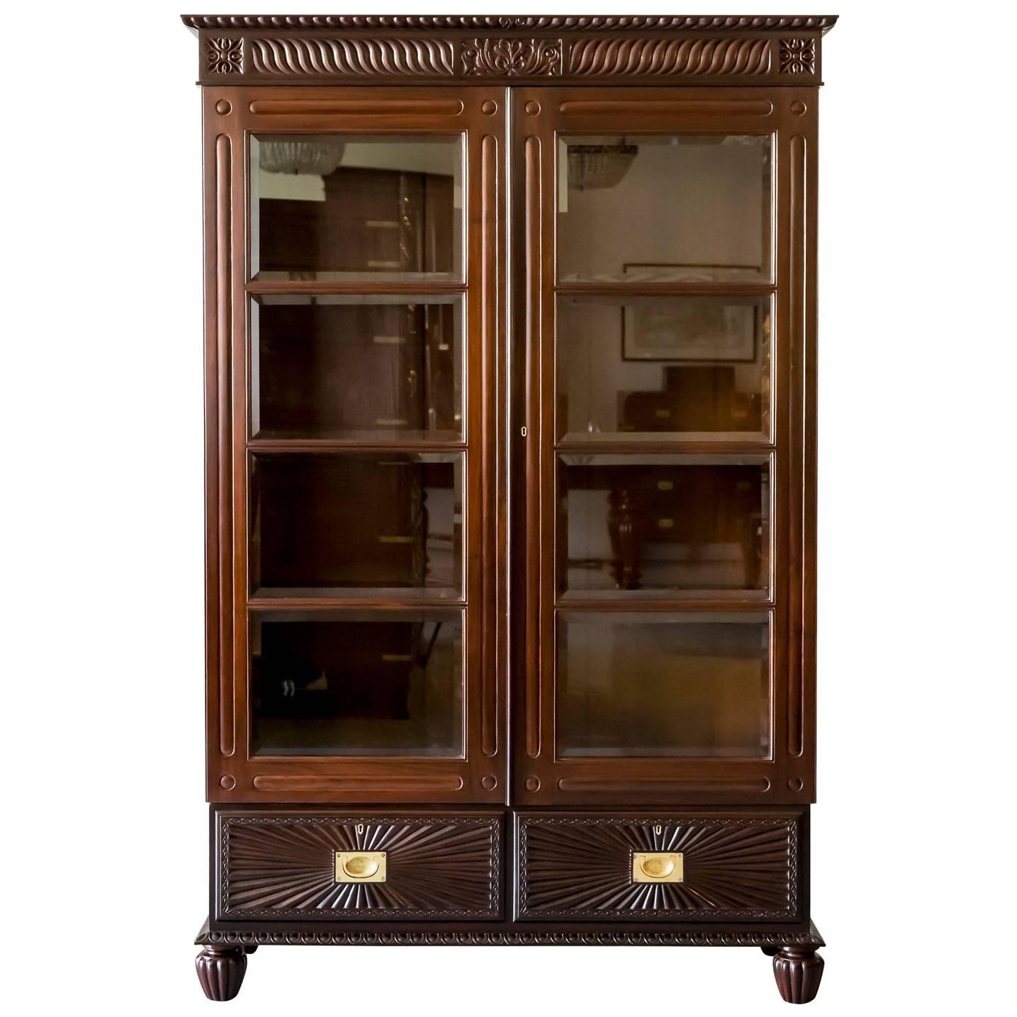 Antique Anglo-Indian or British Colonial Rosewood Bookcase