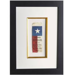 Rare "Republic of Texas" War Veteran Ribbon