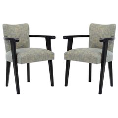 Pair of Baptistin Spade Armchairs
