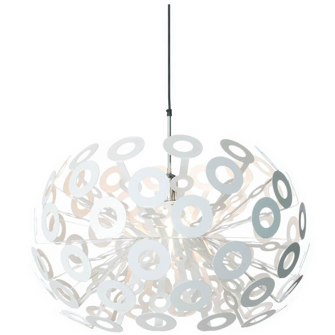 Moooi Dandelion Suspension Lamp in White Powder Coated Metal For Sale