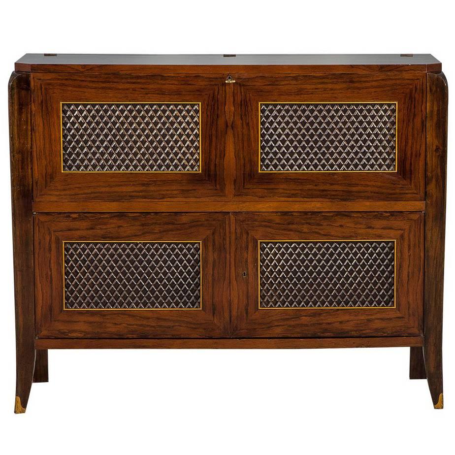 Editions AV Art Deco Rosewood Bar Cabinet