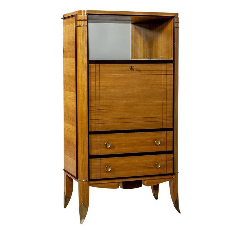 French Art Deco Secretaire Highboy