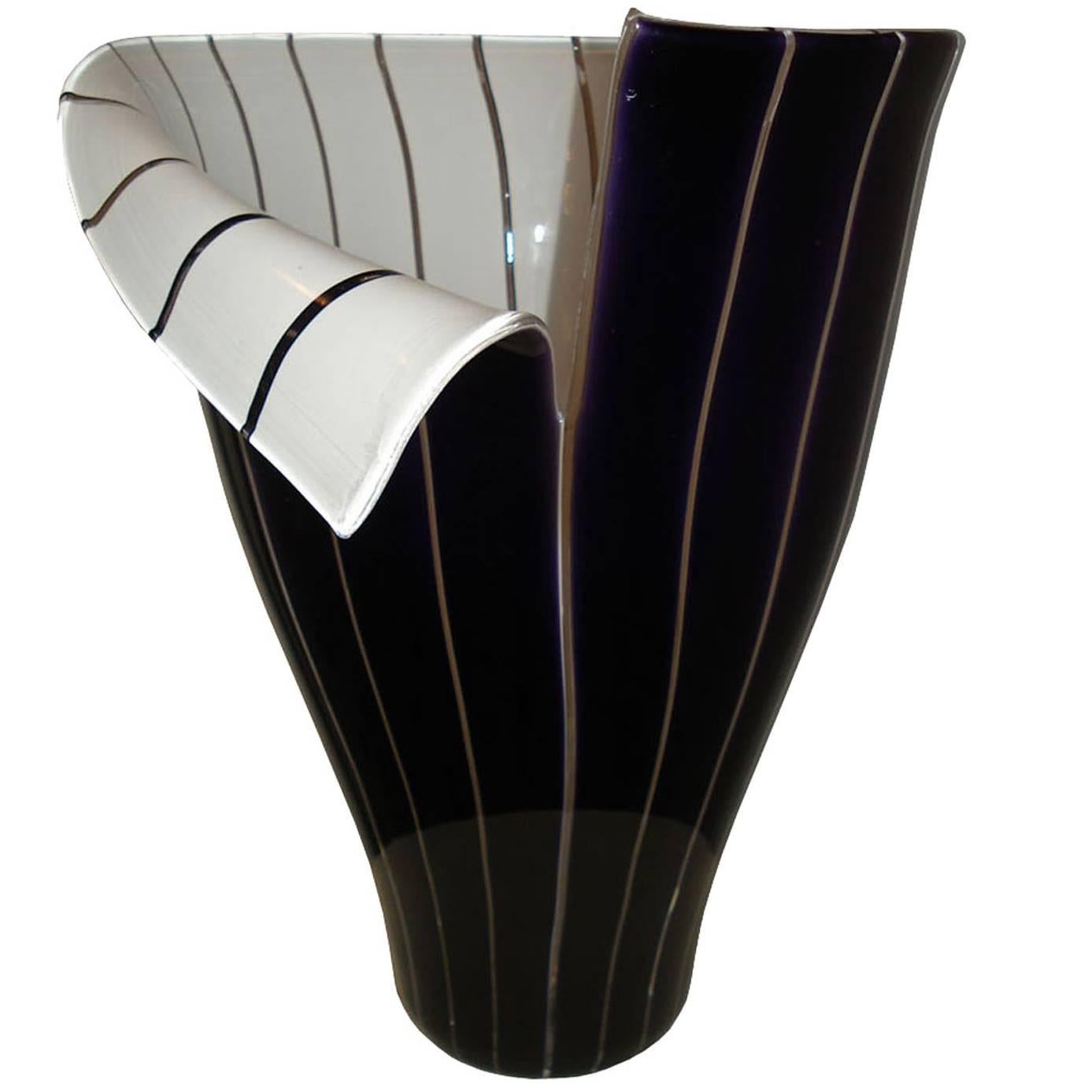 Murano Glass Vase "Spacco" by Tony Zuccheri