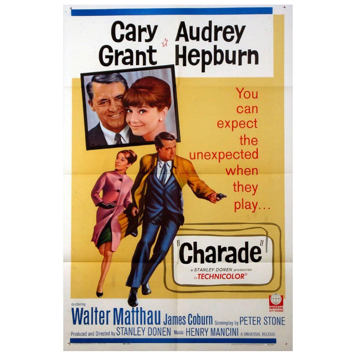 "Charade" Film Poster, 1963 For Sale