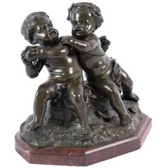 19th Century, French Bronze Group after Jean Baptiste Pigalle 8