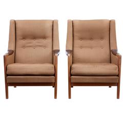 Pair of 1960s Scandinavian Modern Armchairs 4