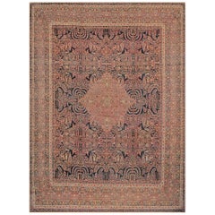 Antique Late 19th Century Kerman Rug from South East Persia