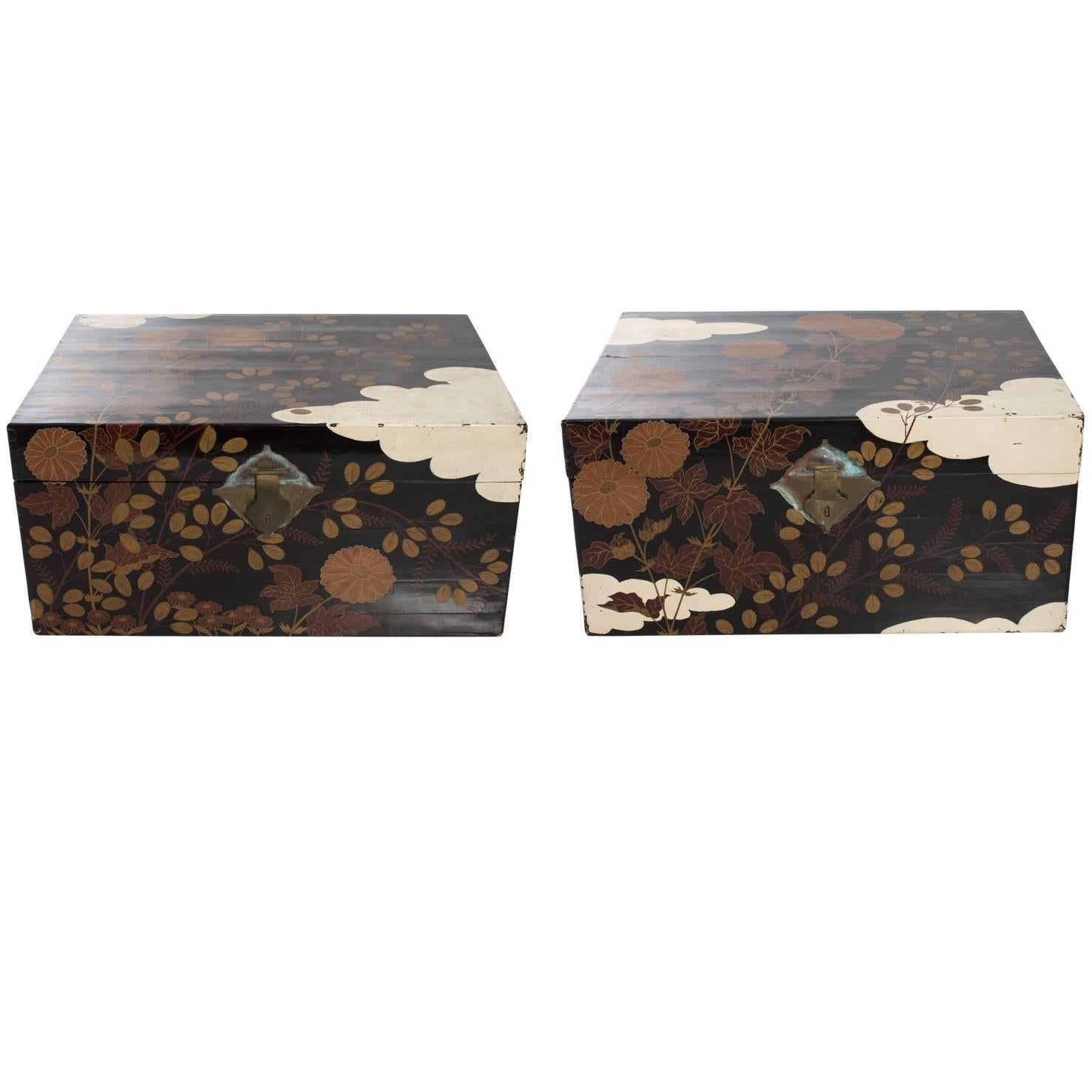 Japanese Lacquered Trunks
