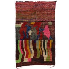 Boho Chic Berber Moroccan Rug with Contemporary Abstract Style 8