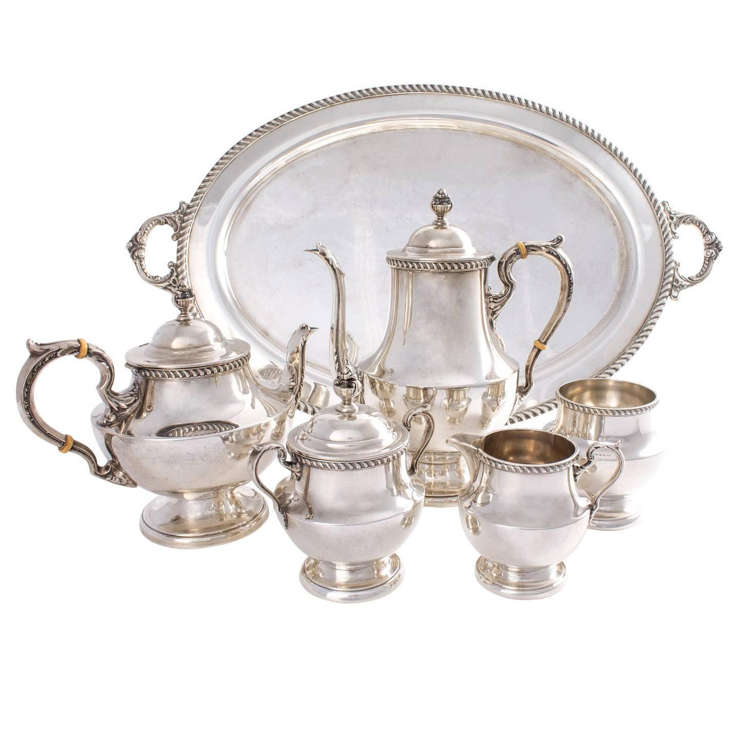 Sterling Silver Georgian Tea Set