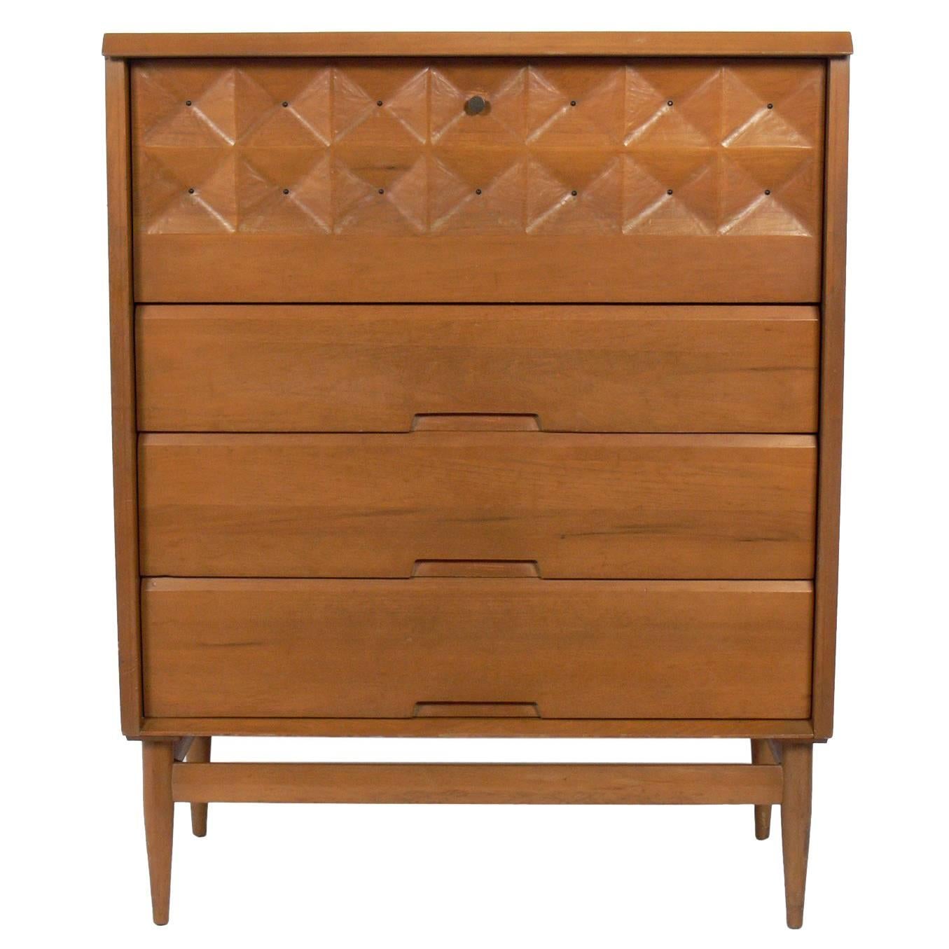 Tall Mid-Century Cabinet by Salvatore Bevelacqua For Sale