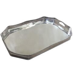 Second Quarter 20th Century English Silver Plated Octagonal Tray 1