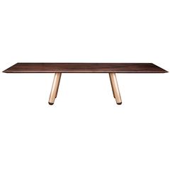 "Forum" Dining Table in Walnut and Bronze by Studio Roeper 11