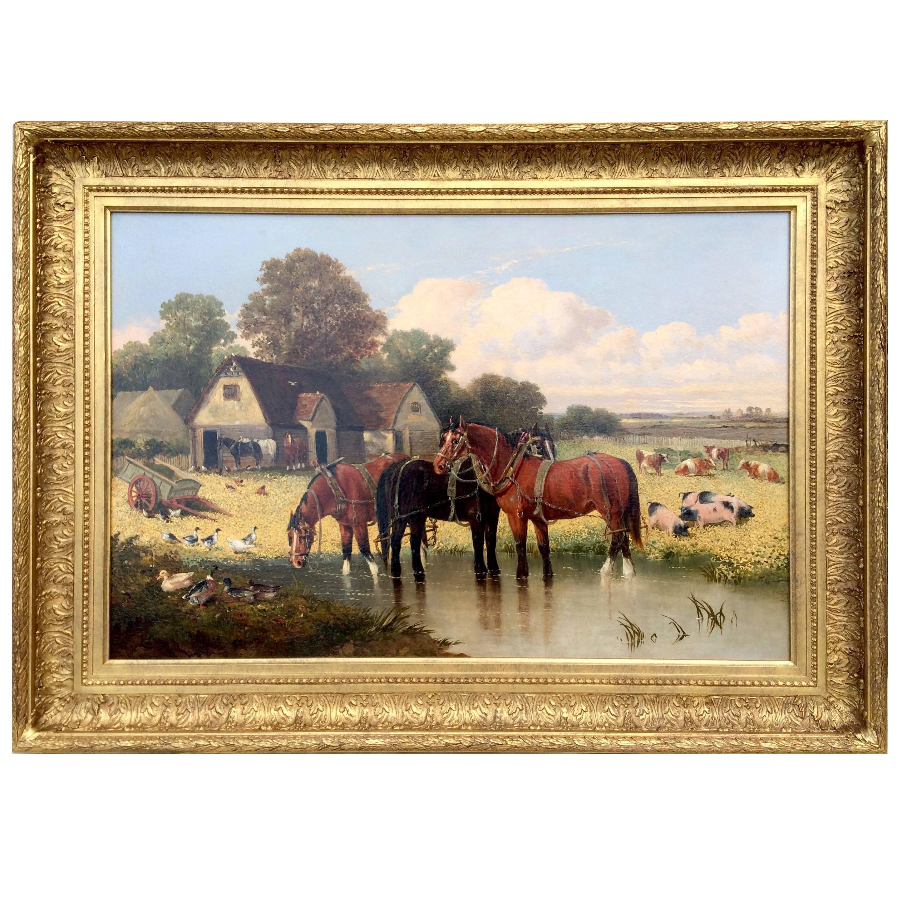 "On The Farm" by John Frederick Herring Jr.
