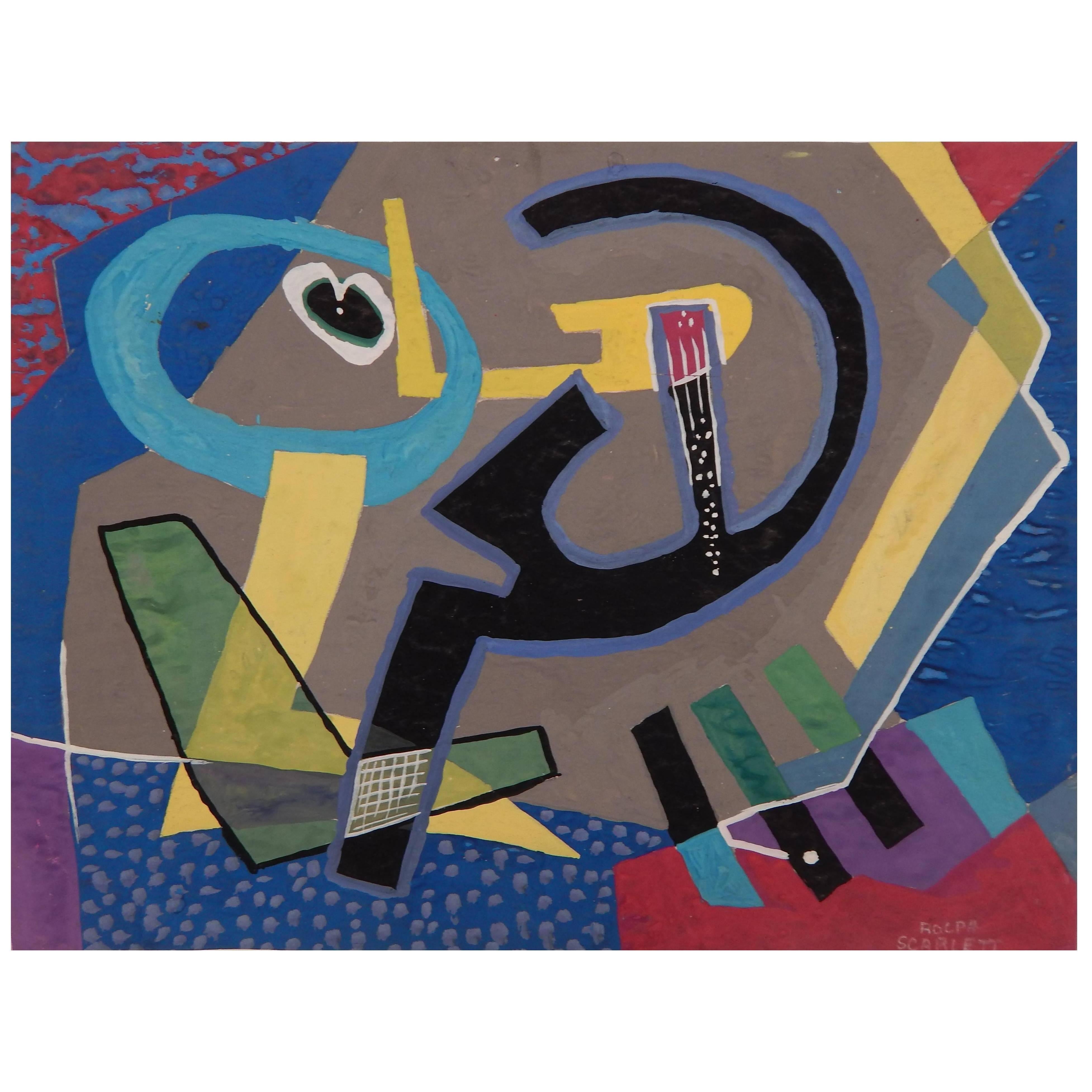 Rolph Scarlett Abstract Painting, circa 1930s