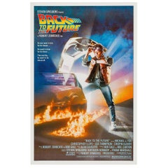 Used "Back To The Future" Film Poster, 1985