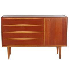 Mid-Century Danish Modern Small Teak Credenza or Dresser after Arne Vodder