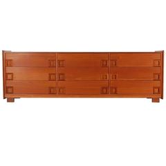 Danish Modern Mid-Century Teak Triple Dresser or Credenza after John Stuart 5