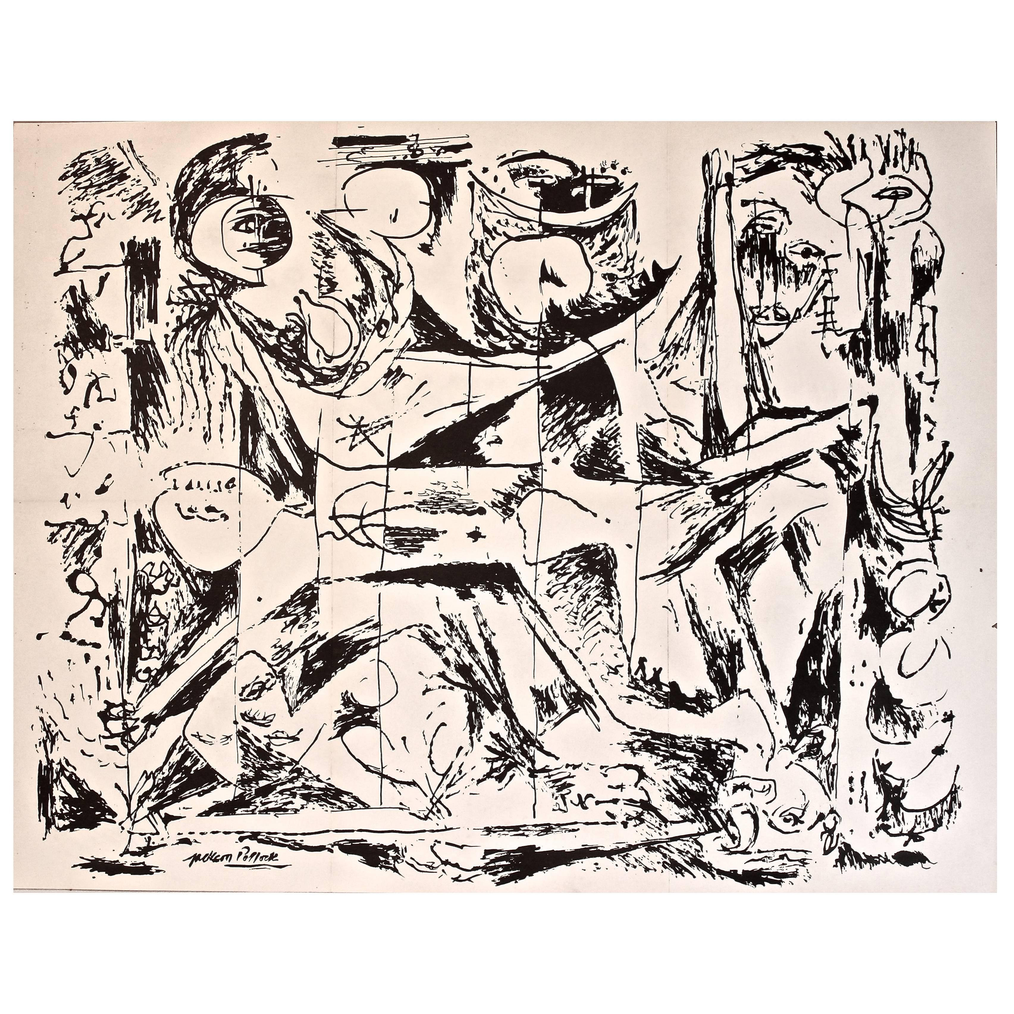 Jackson Pollock Original Betty Parsons Gallery 1951 Announcement and Invitation