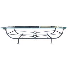 20th Century Hand-Hammered Iron Large Coffee Table in the Style of Giacometti 2