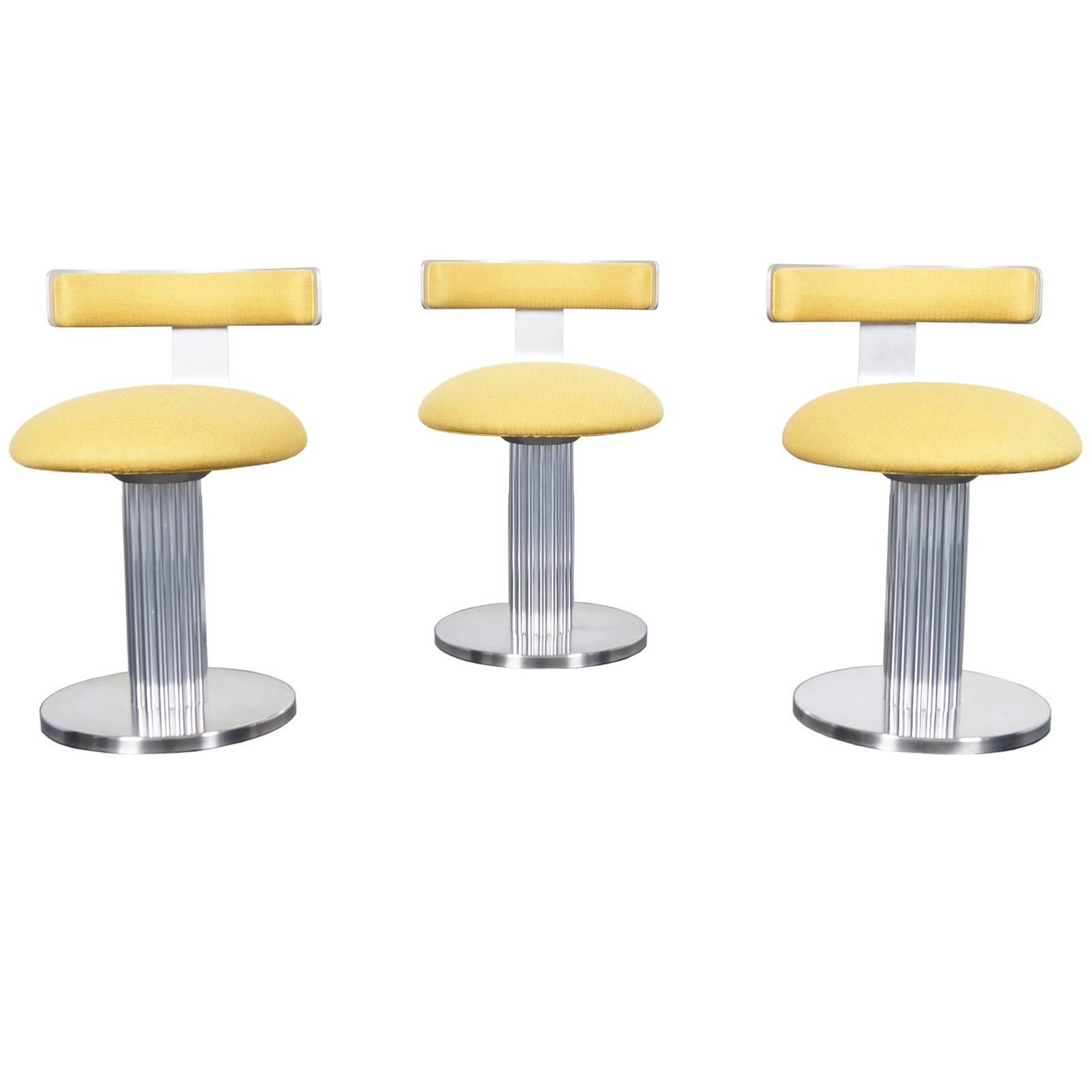 Vintage Chrome Swivel Stools by Design For Leisure
