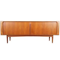 Danish Tambour Door Credenza by Bernhard Pedersen and Son 6