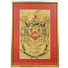 Framed Coat of Arms for Cassidy