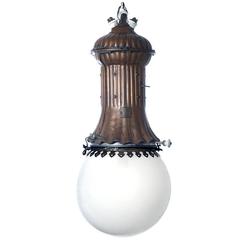 Antique Remarkably Rare 1800s Adams-Bagnall Street Lamp