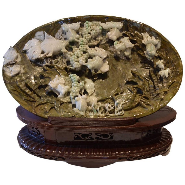 Very Large Chinese Jade Carving For Sale at 1stDibs chinese jade