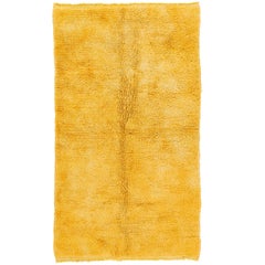 Plain Tulu Rug in Solid Yellow Color