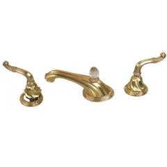 Luxe 22-Karat Gold Plate Sherle Wagner Faucet Set