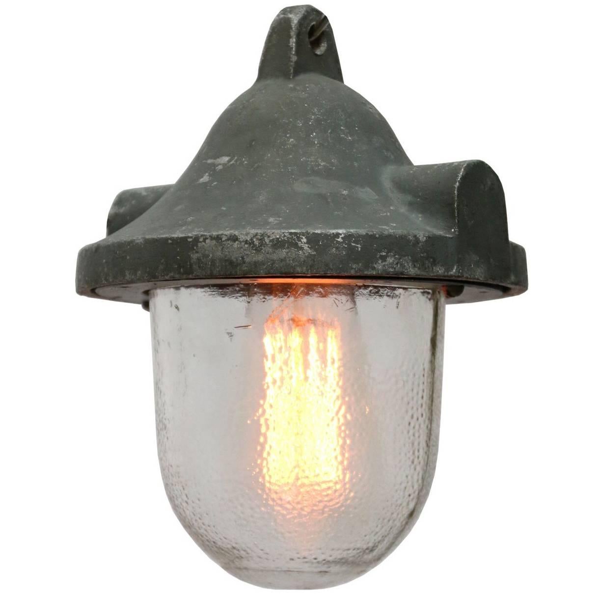 Industrial Pendant with Frosted Glass (2x)