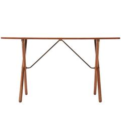 Teak and Oak End Table by Hans J. Wegner 12
