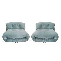 Pair of "Soriana" Armchairs Designed by Tobia Scarpa and Edited by Cassina