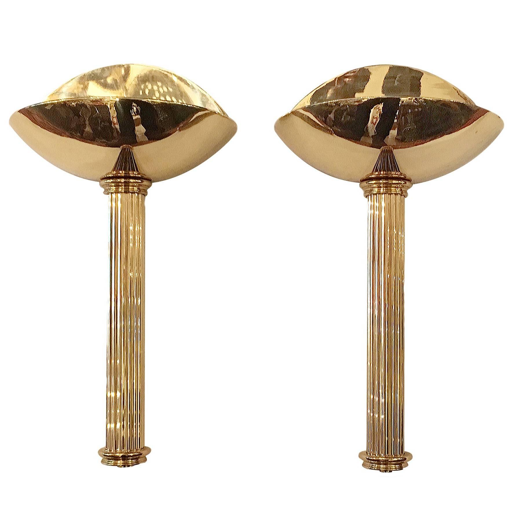 Set of Four Moderne Style Sconces, Sold Per Pair