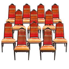 12 Mid-Century Dining Room Chairs by Maurice Bailey for Monteverdi-Young 1