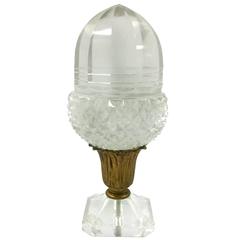 Monumental Crystal Acorn Newel Post Finial