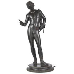 Antique Bronze Statue of Narcissus