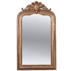 French 19th Century Gold Gilt Louis Philippe Mirror